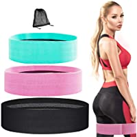 Bandas de Resistencia- Antideslizantes Bandas de Ejercicios de Cadera para Fuerza de piernas y glúteos- Bandas Elasticas…